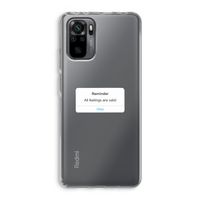 Reminder: Xiaomi Redmi Note 10 Pro Transparant Hoesje Reminder: Xiaomi Redmi Note 10 Pro Transparant Hoesje