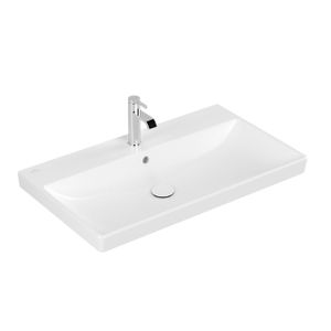 Villeroy & Boch Avento meubelwastafel 80x47cm met overloop ceramic+ stone white 415680RW