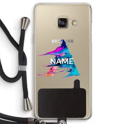 Abstract Spectrum: Samsung Galaxy A3 (2016) Transparant Hoesje met koord