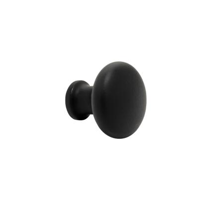 De Oude Deurklink Meubelknop 25 mm - mat zwart