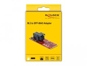 DeLOCK Adapter M.2 Key M > SFF-8643 NVMe serial-ata controller