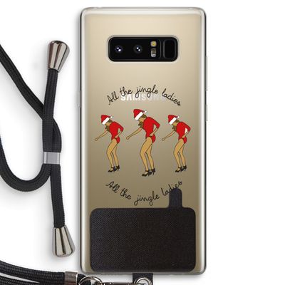 Jingle Ladies: Samsung Galaxy Note 8 Transparant Hoesje met koord