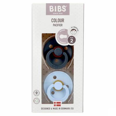Bibs 2 Fopspeen Duo Iron Baby Blue