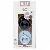 Bibs 2 Fopspeen Duo Iron Baby Blue