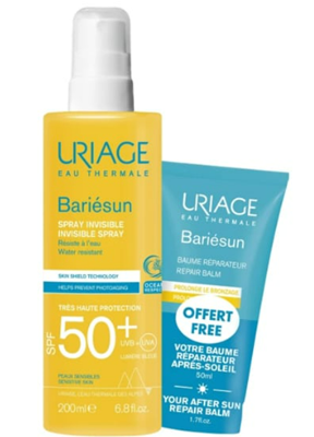 Uriage Bariésun Spray Invisible SPF50+ Sans Parfum 200ml + Gift