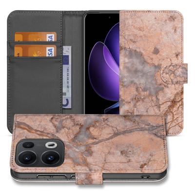 OPPO Reno 13 Pro | Bookcase | Marmer Oranje