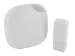 Chacon Draadloze deurbel set 100m design wit + flits - 8415021