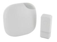 Chacon Draadloze deurbel set 100m design wit + flits - 8415021