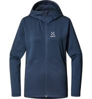 Haglofs Lark Mid Hood Fleece Dames Tarn Blue XL