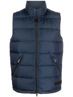 ASPESI gilet matelassé à patch logo - Bleu