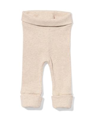HEMA Newborn meegroei legging LENZING™ ECOVERO™ rib zand (zand)