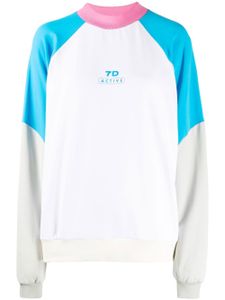 7 DAYS Active sweat colour block à encolure ronde - Tons neutres