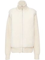 Prada cardigan à fermeture zippée - Tons neutres