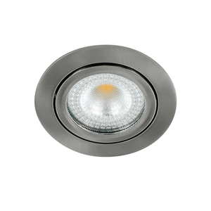 Bella LED spot kantelbaar 5Watt rond NIKKEL dimbaar - interne driver