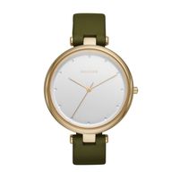 Horlogeband Skagen Skw2483 Leder Groen 14mm