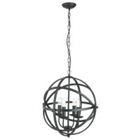 Hanglamp Orbit 4Lt Pendant Black Metal