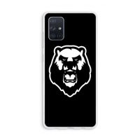 Angry Bear (black): Galaxy A71 Transparant Hoesje