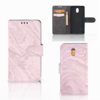 Nokia 3 Bookcase Marble Pink - Origineel Cadeau Vriendin - thumbnail