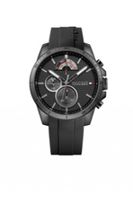 Horlogeband Tommy Hilfiger TH-320-1-34-2195 / TH679302064 Rubber Zwart 22mm - thumbnail