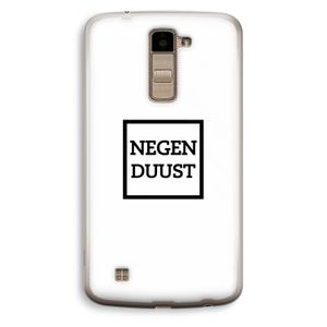 Negenduust vierkant: LG K10 (2016) Transparant Hoesje