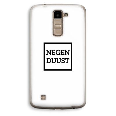 Negenduust vierkant: LG K10 (2016) Transparant Hoesje