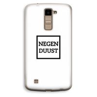 Negenduust vierkant: LG K10 (2016) Transparant Hoesje