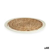 Placemat Gift Decor Wit Natuurlijk Natuurlijke Vezel 30 x 1 x 30 cm (48 Stuks)