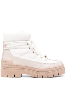 Tommy Hilfiger bottines matelassées à empiècements - Blanc