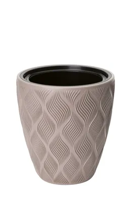 Vita bloempot Flow 40 taupe Vita bloempot Flow 40 taupe