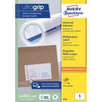 Etiket avery 6135 210x145mm wit 200st