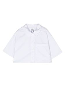 Douuod Kids chemise en coton à manches courtes - Blanc