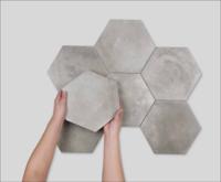 Vloer-/wandtegel hexagon grijs Cir Miami 28x24cm dust grey mat