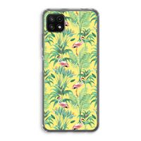 Flamingo party: Samsung Galaxy A22 5G Transparant Hoesje