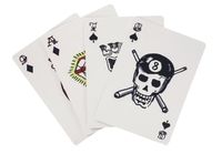 Kikkerland speelkaarten tattoo 5 x 7,5 cm karton blauw 54 delig - thumbnail