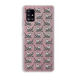 Zwarte poes: Samsung Galaxy A51 5G Transparant Hoesje