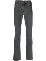Billionaire jean slim à patch logo - Gris