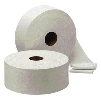 Toiletpapier cleaninq jumbo groot 2laags 380m wit
