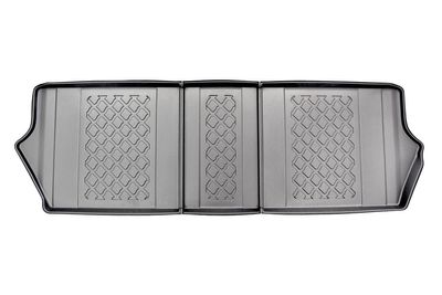 Rubbermat passend voor 3e Zitrij Mercedes V-klasse (W447) 2014+ / Mercedes EQV 2020+ 693352