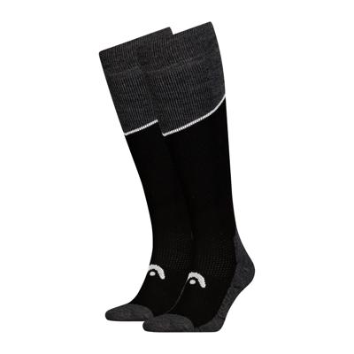 HEAD Skisokken Kneehigh 2-pack Black / Grey Melange-35/38