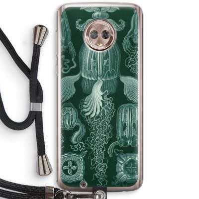 Haeckel Cubomedusae: Motorola Moto G6 Transparant Hoesje met koord
