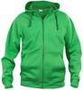 Clique 021034 Basic Hoody Full zip - Appelgroen - XS - thumbnail