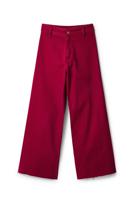 Cropped culotte jeans - RED - 36