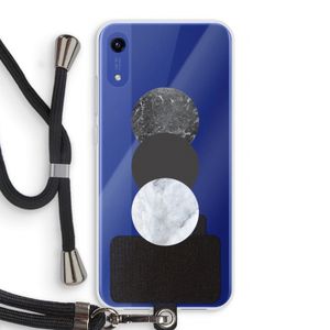 Marmeren cirkels: Honor Play 8A Transparant Hoesje met koord