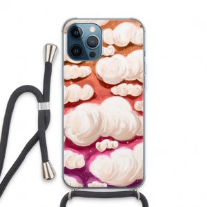 Katoen Wolken: iPhone 13 Pro Max Transparant Hoesje met koord