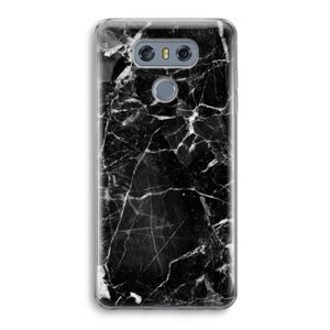 Zwart Marmer 2: LG G6 Transparant Hoesje