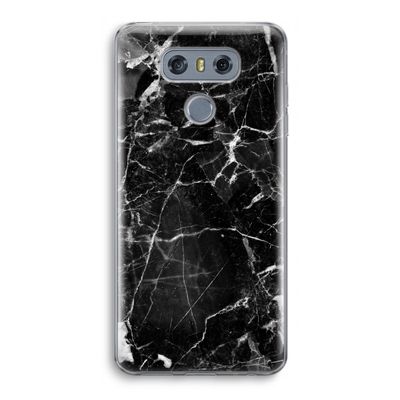 Zwart Marmer 2: LG G6 Transparant Hoesje