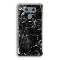 Zwart Marmer 2: LG G6 Transparant Hoesje