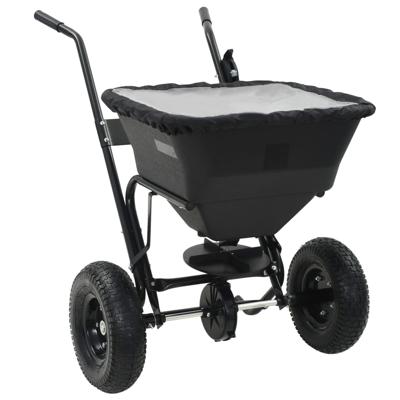 Strooiwagen duwmodel 45 L 106x73x76 cm PVC en staal
