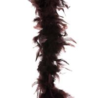 Carnaval verkleed veren Boa - kleur bruin - 2 meter - Verkleedkleding accessoires Carnaval verkleed veren Boa - kleur bruin - 2 meter - Verkleedkleding accessoires