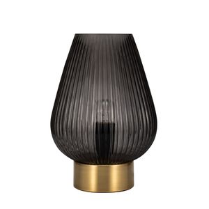 Pauleen Crystal Gloom tafellamp E14 Zwart, Geelkoper, Doorschijnend